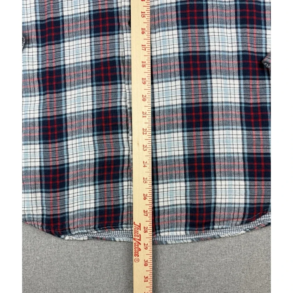 Banana Republic Standard Fit Flannel Shirt Mens Large Plaid Button Down